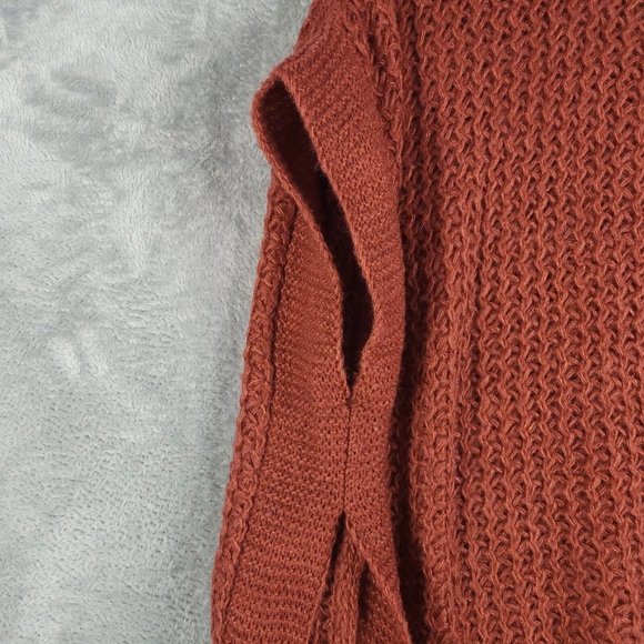 Lauren Conrad Womens Poncho Sweater Cardigan Chunky Open Knit Cowl Neck One Size - Picture 8 of 8